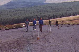 Walking the course